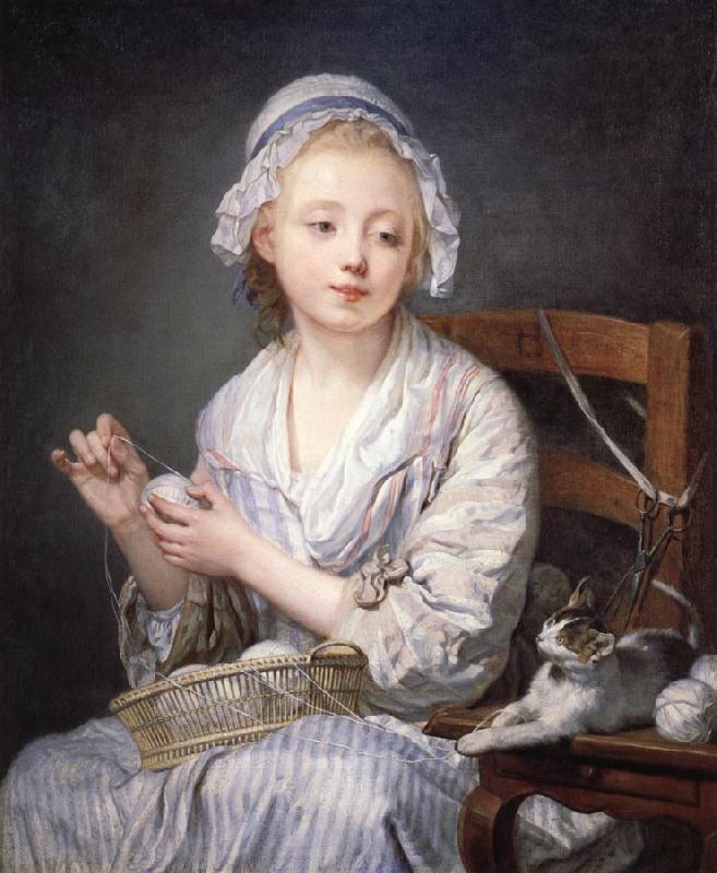 Jean-Baptiste Greuze The Wool winder China oil painting art